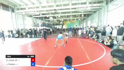 116 kg Quarterfinal - Anthony Juarez JR, TUF California Wr Ac vs Jayden Preston, Live Training