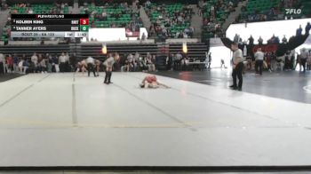 6A 120 lbs Champ. Round 1 - Tanner Ayers, Buckhorn vs Kolben King, Hartselle