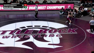 133 lbs Dillon Cooper, Little Rock vs Giuseppe Minutillo, Carl Albert State