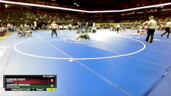 157 Class 2 lbs Quarterfinal - Cooper Kirkham, Mid-Buchanan vs Carter Pyatt, Potosi