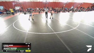 67 lbs Champ. Round 2 - Cyrus Akins, Wisconsin vs Bradley Rupiper, X-Factor Elite Wrestling