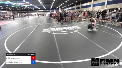 126 kg Round Of 16 - Jake Simmons, Oakdale WC vs Seferino De La Rosa, Tucson Cyclones