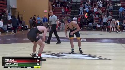 141 lbs Quarterfinal - Kyle Rice, Grand View (Iowa) vs Caden Lopez, Graceland University