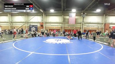 43 kg Rr Rnd 8 - Timi Coles, Michigan Wrestling Academy - GK8E vs Brooke Dixon, Lady Assassins - GK8E