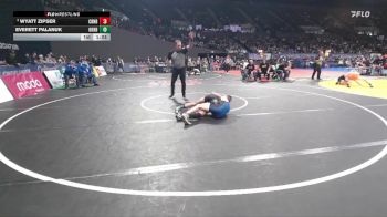 2A/1A Boys 113 Champ. Round 1 - Everett Palanuk, Oakridge Boys vs Wyatt Zipser, Crane Boys