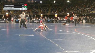 105 lbs Pigtails - Parker Kaiser, Bald Eagle Area vs Easton Brown, Kiski Area