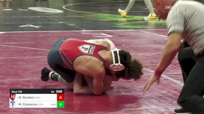 133 lbs Quarterfinal - Beau Bayless, Harvard vs Michael Colaiocco, Univ Of Pennsylvania