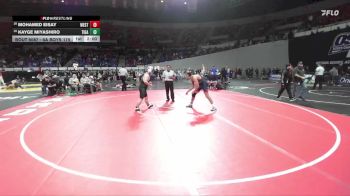 6A Boys 175 lbs Champ. Round 1 - Kayge Miyashiro, Tigard Boys vs Mohamed Eisay, Westview Boys
