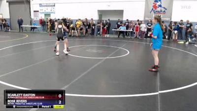 87 lbs Round 1 - Rose Rivers, Bethel Freestyle Wrestling Club vs Scarlett Easton, Alaska Battle Cats Wrestling Club