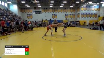 132 lbs Round Of 64 - Connor Ivory, Cypress Bay vs Nick Hejke, Mosley