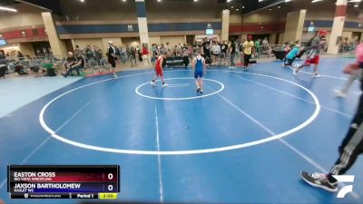 62 lbs Cons. Semi - Easton Cross, Rio Vista Wrestling vs Jaxson Bartholomew, Haslet WC