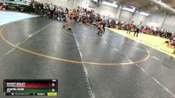 150 lbs Cons. Round 5 - Austin Muir, Erie vs Wyatt Boley, Cheyenne Mountain