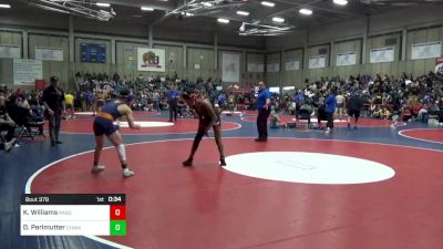 126 lbs Consi Of 16 #1 - Kassim Williams, Paso Robles vs Drew Perlmutter, Chaminade College Prep Sch