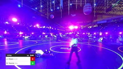 137 lbs Consi Of 16 #2 - Jonathan Olsen, Alamosa Wrestling vs Bradyn Yazzie, Coulee Crushers