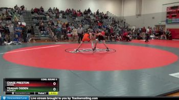 113 lbs Cons. Round 3 - Teagan Ogden, Richfield vs Chase Preston, Hayden