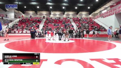 200 lbs Cons. Semi - Ri`Nyisha Newton, UNION vs Amelia Long, PONCA CITY