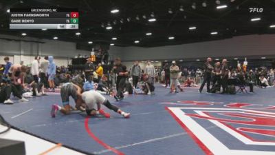 126 lbs Consolation - Justin Farnsworth, PA vs Gabe Benyo, PA
