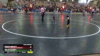 35 lbs Cons. Round 3 - Nolan Russell, Wildcats Wrestling vs Travis Neblett, Fairview Jackets Youth Wrestling