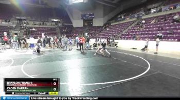 94-95 lbs Round 2 - Braylon Franchi, Pikes Peak Warriors Wrestling vs Caden Darrah, Pueblo West Storm Wrestling