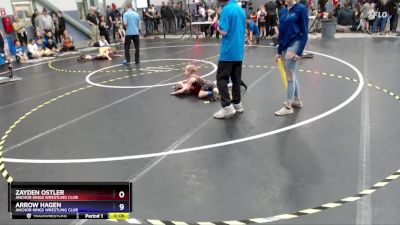 49 lbs Semifinal - Zayden Ostler, Anchor Kings Wrestling Club vs Arrow Hagen, Anchor Kings Wrestling Club