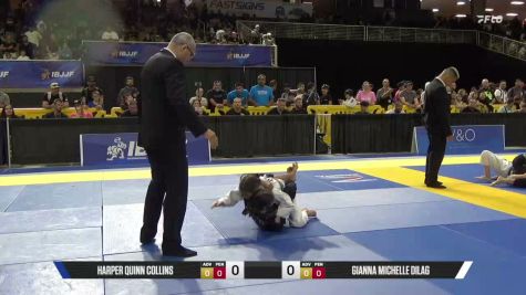 Harper Quinn Collins vs Gianna Michelle Dilag 2026 Pan Kids Jiu-Jitsu IBJJF Championship