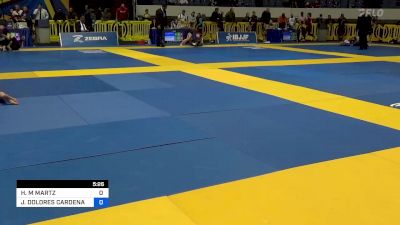 HAYLEIGH M MARTZ vs JESSICA DOLORES CARDENAS 2022 World IBJJF Jiu-Jitsu No-Gi Championship