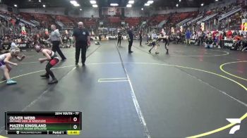 77 lbs Cons. Round 4 - Maizen Kingsland, Northeast Region Affiliated vs Oliver Webb, Orchard View Jr Wrestlers