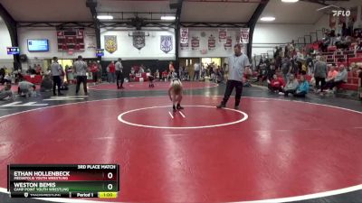 3rd Place Match - Weston Bemis, Camp Point Youth Wrestling vs Ethan Hollenbeck, Mediapolis Youth Wrestling