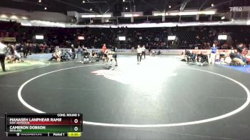 150 lbs Cons. Round 3 - Cameron Dobson, Richland vs Manaseh Lanphear Ramirez, East Jefferson