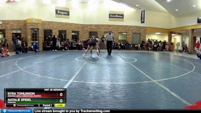 132 lbs Semifinal - Natalie Spidel, Indiana vs Kyra Tomlinson, Indiana Girls Wrestling IGNITES