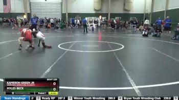 108 lbs Cons. Round 1 - Myles Beck, - vs Kameron Green Jr, Nebraska Wrestling Academy