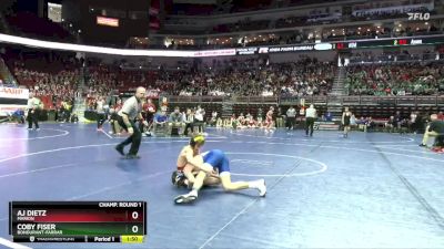 3A-106 lbs Champ. Round 1 - Coby Fiser, Bondurant-Farrar vs AJ Dietz, Marion