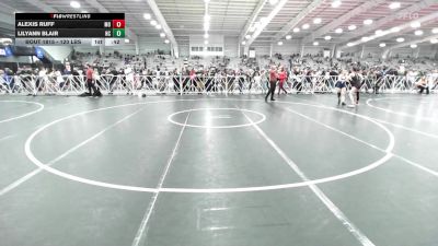 120 lbs Consi Of 16 #2 - Alexis Ruff, MO vs LilyAnn Blair, NC