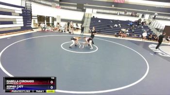 115 lbs Round 2 (4 Team) - Isabella Coronado, Nevada Elite vs Sophia Catt, Montana