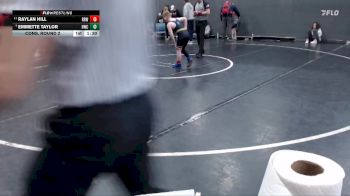 105 lbs Cons. Round 2 - Raylan Hill, Raft River Wrestling vs Emmette Taylor, Hawk Wrestling Club