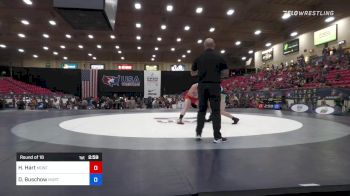 97 kg Round Of 16 - Hunter Hart, Montana vs Dylan Buschow, Mustang Wrestling Club