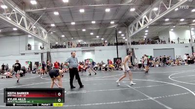 132 lbs Round 7 (8 Team) - Keith Barker, Grit Mat Club vs Kyler Aills, Faith & Fellowship WC