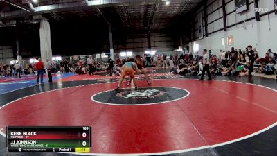 165 lbs Finals (2 Team) - JJ Johnson, WRESTLING WAREHOUSE vs Kene Black, NC PRIDE