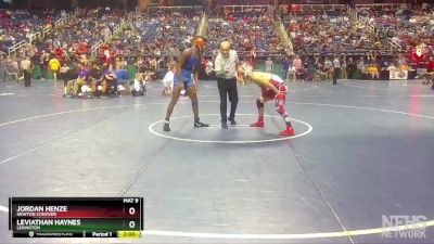 2A 170 lbs Quarterfinal - Jordan Henze, Newton Conover vs Leviathan Haynes, Lexington