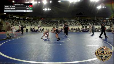 110 lbs Final - Wyatt Strick, CSTC vs Denver Wolf, Cowboy Wrestling Club