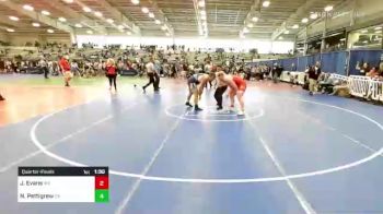 220 lbs Quarterfinal - Jackson Evans, WV vs Noah Pettigrew, GA