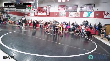87-90 lbs Rr Rnd 2 - Gage Caudill, Grove Takedown Club vs Fisher Barber, Jay Wrestling Club