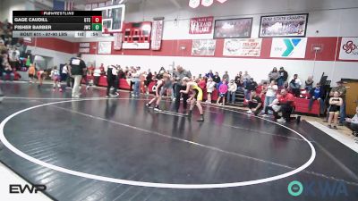 87-90 lbs Rr Rnd 2 - Gage Caudill, Grove Takedown Club vs Fisher Barber, Jay Wrestling Club
