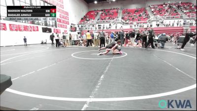 126-138 lbs Rr Rnd 5 - Madison Walters, Team Nomad vs Madalee Arnold, Harrah Little League Wrestling