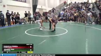 121 lbs Quarterfinal - Makayla Correa, Paloma Valley vs Desiree Pina, West Valley