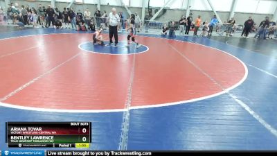 81-92 lbs Round 4 - Ariana Tovar, Victory Wrestling-Central WA vs Bentley Lawrence, Team Newport Tornadoes WC