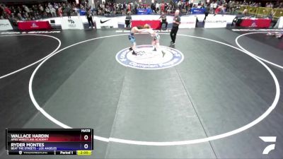 114 lbs Champ. Round 1 - Wallace Hardin, Apex Wrestling Academy vs Ryder Montes, Beat The Streets - Los Angeles