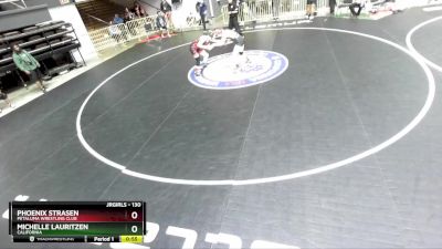 130 lbs Cons. Round 2 - Michelle Lauritzen, California vs Phoenix Strasen, Petaluma Wrestling Club