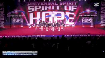 Sanford All-Star Cheerleading - Pink [2026 L2 Youth - D2 Day 2] 2026 Spirit of Hope Grand Nationals