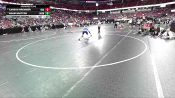 D1-150 lbs Champ. Round 1 - Adam Whittier, Mukwonago vs Carson Bremmer, Verona Area